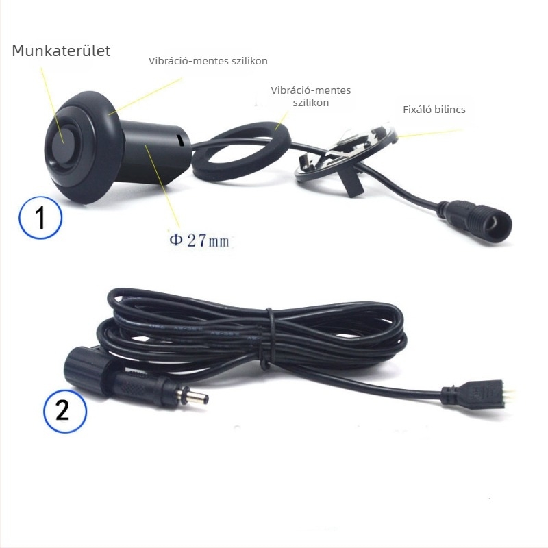 Erlangshen külső szenzoros hátrameneti radar teherautóhoz és pótkocsikhoz, külső felszerelés, fúrás nélküli ultrahangos távolságriasztó