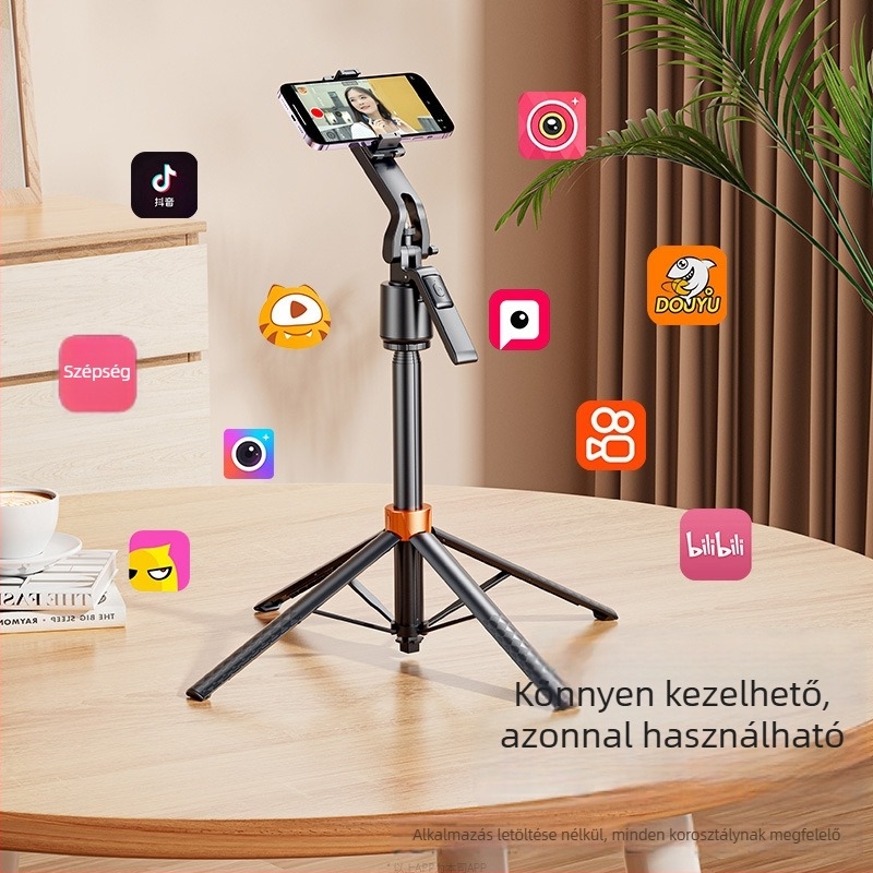 Esper Integrált intelligens selfie arcfelismerő gimbal okostelefonhoz — telepítés nélkül, ABS alumíniumötvözet, 360° panoráma/tilt, 270° forgási határ