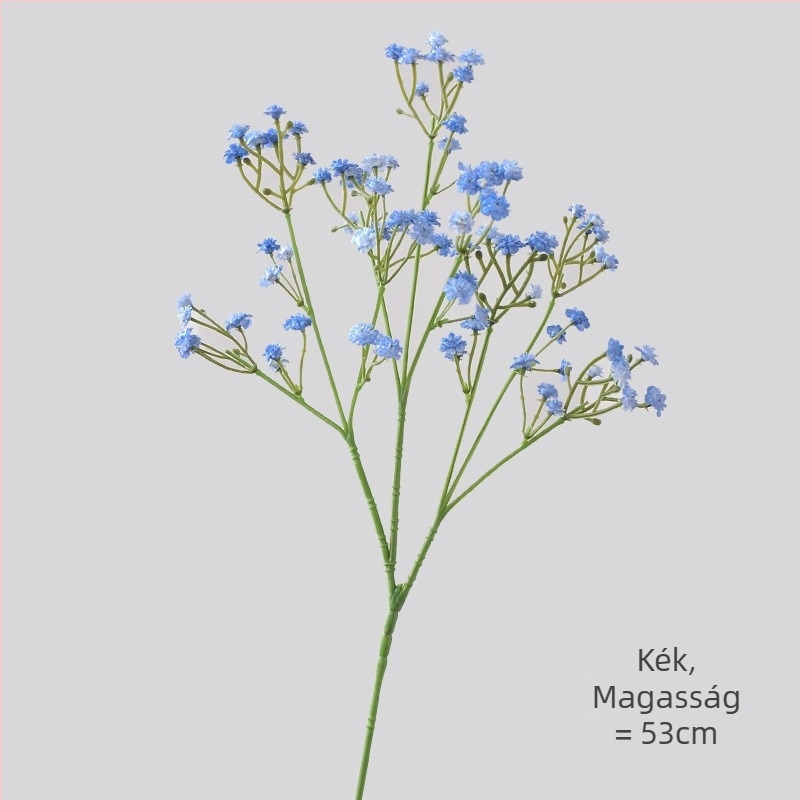 Mesterséges Gypsophila ág, Starry Sky stílus, egyágú, puha ragasztóanyag, reliefes felület, injekciós formázás