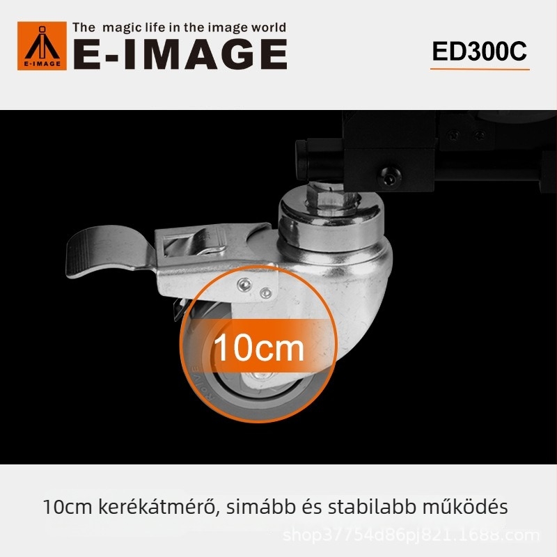 Emejie ED300C Tripod Alap Görgővel Kamerához – Talajkerék, Stabil Csúszás, Nincs Gimbal