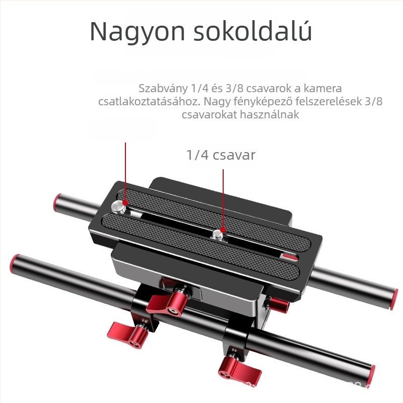 Kamera pan-tilt sínrendszer, alumíniumötvözet, 819 g, általános kompatibilitás, Paknadino