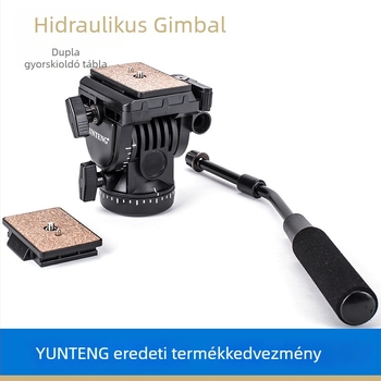 Yunteng 950 hidraulikus pan-tilt fej DV/DSLR kamerákhoz, két gyorskioldólemezzel