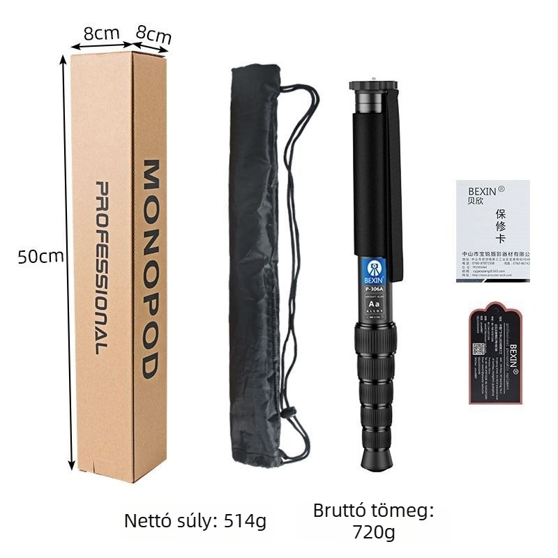 Monopod P306A a BEXIN-től, alumíniumötvözet, teherbírás 6-10 kg