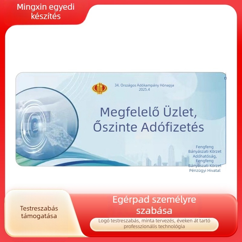 Z22 egérpad, természetes gumi + szövet, csúszásmentes felület, hőtranszfer technika, gaming és e-sport stílusú asztali pad