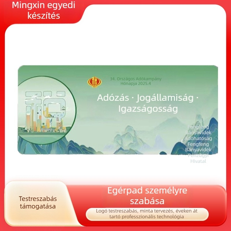 Z22 egérpad, természetes gumi + szövet, csúszásmentes felület, hőtranszfer technika, gaming és e-sport stílusú asztali pad