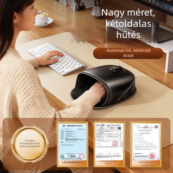 Bőrmelegített egérpad kézmelegítő funkcióval, egyoldalas, modell 06075803