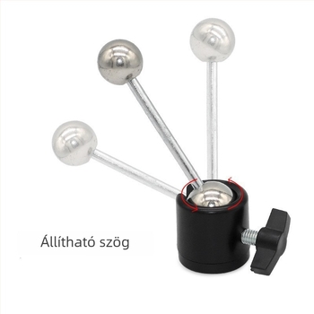 Fémes dupla gömbfejes mobiltelefon-tripod, 360° pan/tilt, 1/4"-os menetes csavar, élő közvetítéshez
