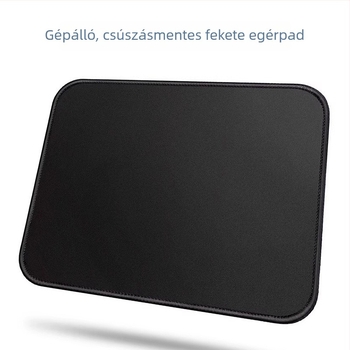 Nagy gumírozott asztali egérpad éles záró éllel – esport és irodai használatra, egyoldalas, logó nyomtatás elérhető, OEM-kész