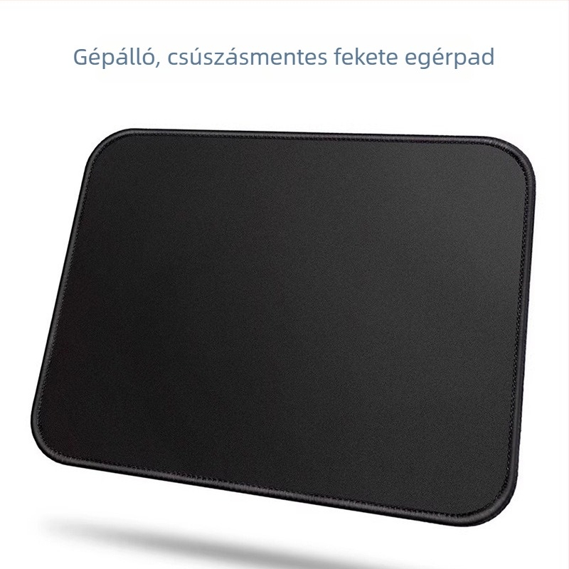 Nagy gumírozott asztali egérpad éles záró éllel – esport és irodai használatra, egyoldalas, logó nyomtatás elérhető, OEM-kész