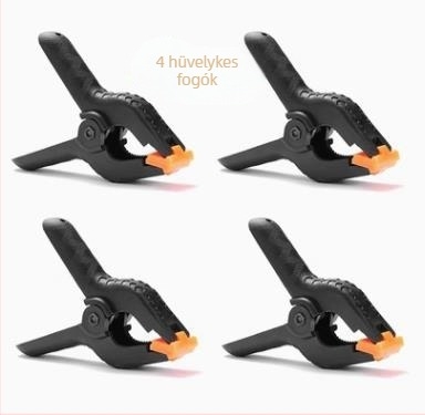 Stúdió hátterekhez való fénykép klipsz – PVC, univerzális hátterek és diffúziós papírokhoz, 4 darabos készlet, tömeg 0,2 kg