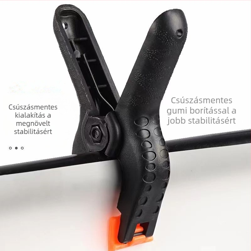 Stúdió hátterekhez való fénykép klipsz – PVC, univerzális hátterek és diffúziós papírokhoz, 4 darabos készlet, tömeg 0,2 kg