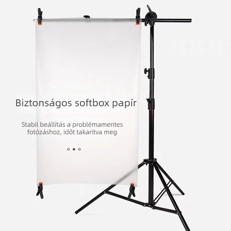 Stúdió hátterekhez való fénykép klipsz – PVC, univerzális hátterek és diffúziós papírokhoz, 4 darabos készlet, tömeg 0,2 kg