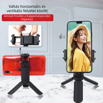 Westage Asztali telefon tripod állvány, műanyag kivitel, univerzális okostelefon-kompatibilitás, asztali használat, élő közvetítéshez és rövid videókhoz