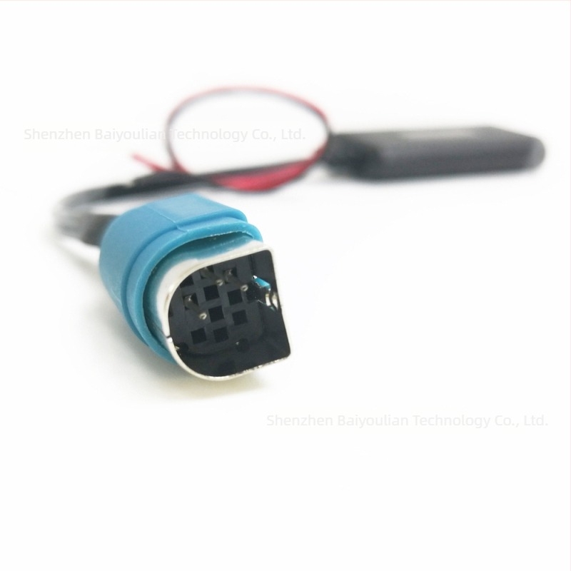 Bluetooth autós kihangosító Alpine 121B236B237B rádióhoz — Bluetooth 5.0, AUX hang, 12V bemenet, CD-lejátszó mögötti telepítés