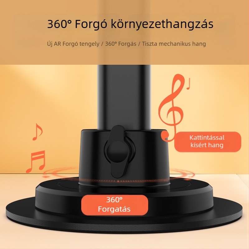 Asztali telefonállvány élő közvetítéshez: forgatható, magasságban állítható, testreszabható