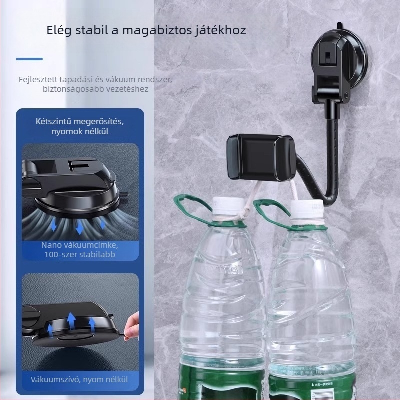 Telefon tartó tükörrel, univerzális modell, műanyag, hivatalosan engedélyezett magánmárka
