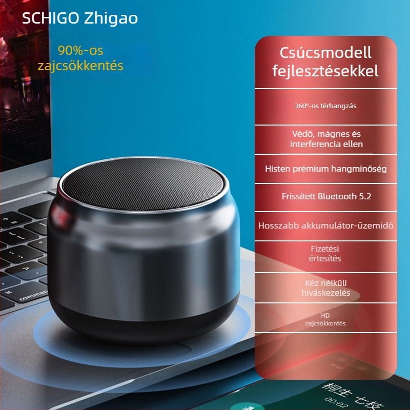 Bluetooth hangszóró IPX7 vízálló, Bluetooth 5.3, frekvencia-tartomány 100 Hz-20 kHz, SNR >=70 dB, beépített akkumulátor nélkül