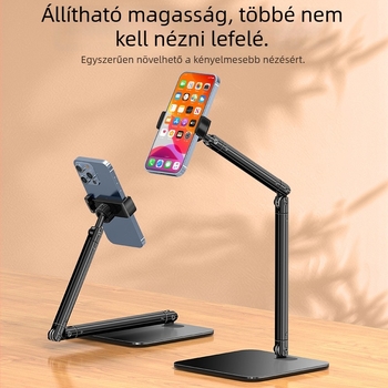 Telefon tartó torony az asztali felvételhez, szénacélból, márka Cold ice blue iron, általános stílus, testreszabható