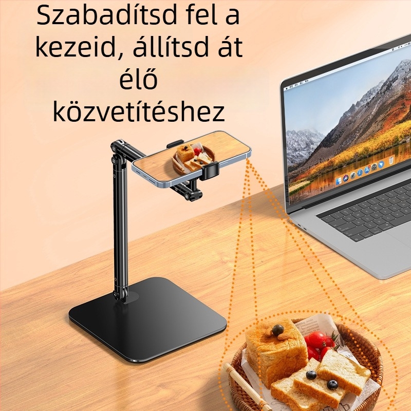 Telefon tartó torony az asztali felvételhez, szénacélból, márka Cold ice blue iron, általános stílus, testreszabható