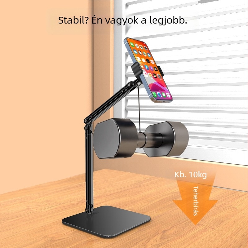 Telefon tartó torony az asztali felvételhez, szénacélból, márka Cold ice blue iron, általános stílus, testreszabható
