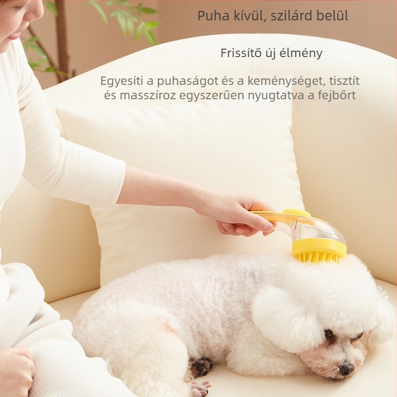 Holy World macska fürdő- és masszázs keféje – PP anyag, háziállat ápoló eszköz, magáncímke alkalmas