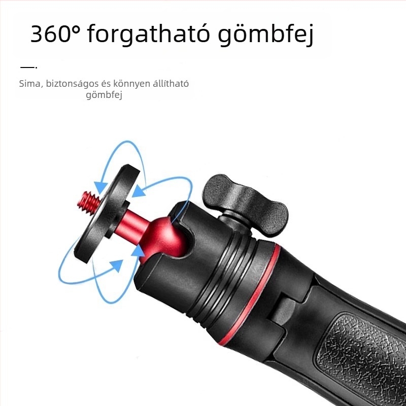 Insta360 GO3S/GO3 – tripod kézi selfie bot, 3 részes, ABS/alumínium ötvözet, teherbírás max. 2 kg, stabil felvétel