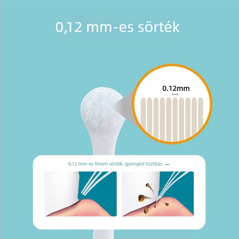Háziállatok fogkeféje kerek fejű, lágy sörtékkel, macskák és kutyák számára, egyszer használatos