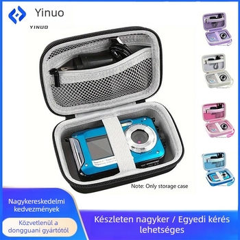 EVA kemény héjú digitális fényképezőgép tárolótáska — hordozható clutch stílusú, vízálló és ütésálló, PU bélés, 2024 tavasz