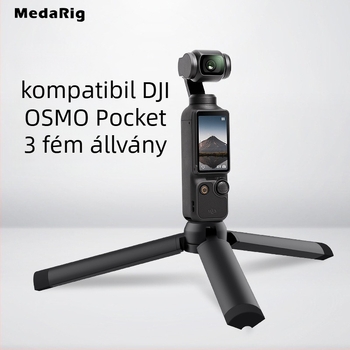 Medarig Pocket3 alumínium asztali mini tripod mobiltelefonhoz, 1 rész, teherbírás 0-3 kg, súly 124 g, MRT002 + MRP001