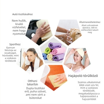 Kutyafürdető törölköző — PVA anyag, nedvszívó, szabványos csomagolás, nem importált