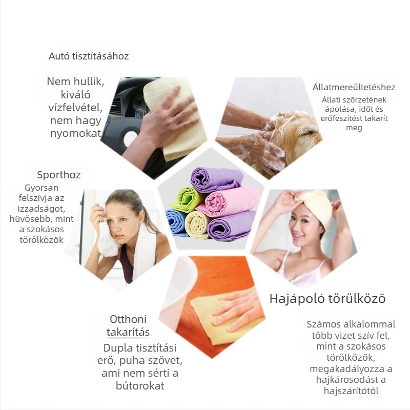 Kutyafürdető törölköző — PVA anyag, nedvszívó, szabványos csomagolás, nem importált