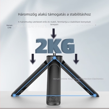 Asztali mini tripod Ball Head-del, 1 kg teherbírás, műanyag