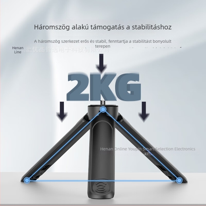 Asztali mini tripod Ball Head-del, 1 kg teherbírás, műanyag