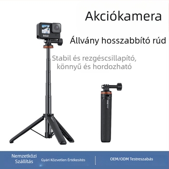 GoPro-hoz való selfie állvány – könnyű, alumíniumötvözet + ABS, 4 rész, 150 g