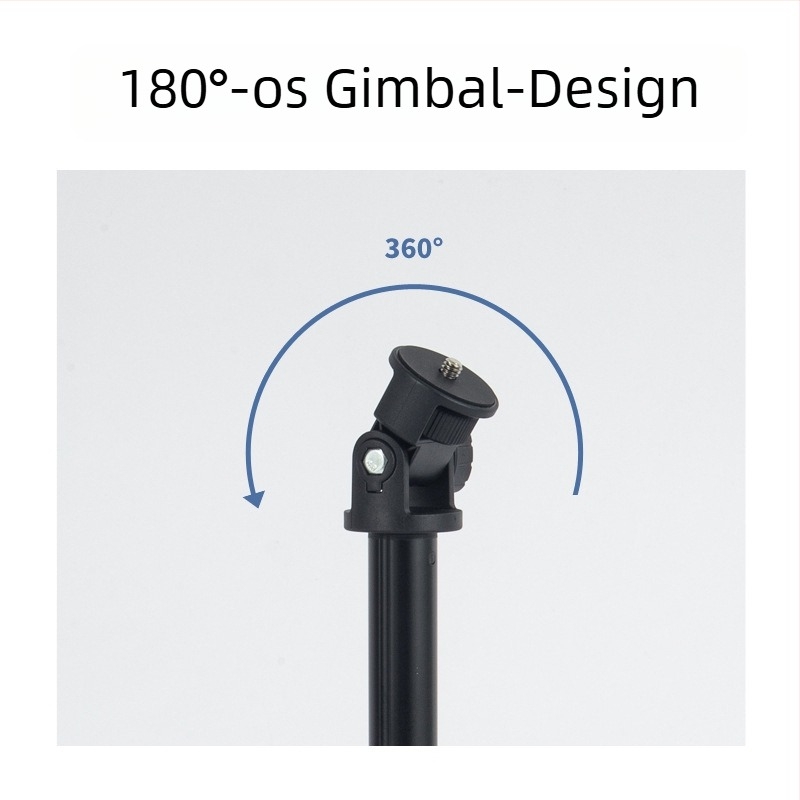 DSLR/Mirrorless kamera tripod — hordozható és összecsukható, alumíniumötvözet + ABS, 3 részes, teherbírás 2 kg, súly 200 g