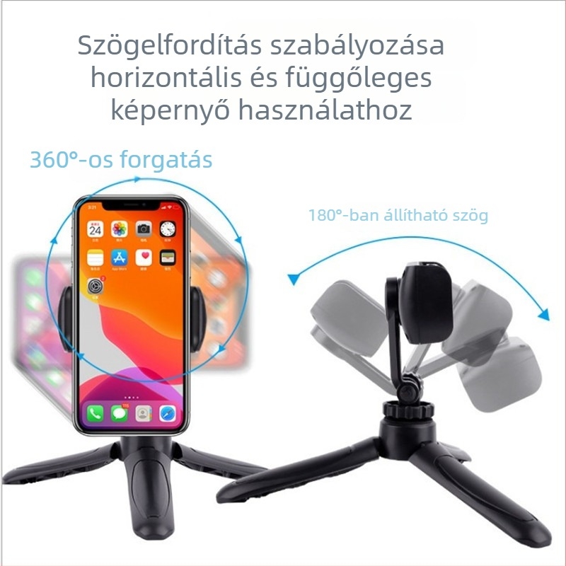 Telefonos asztali állvány élő közvetítéshez, kamera és selfie — Modell K529, Műanyag, a Vono Star márkájától, Testreszabható