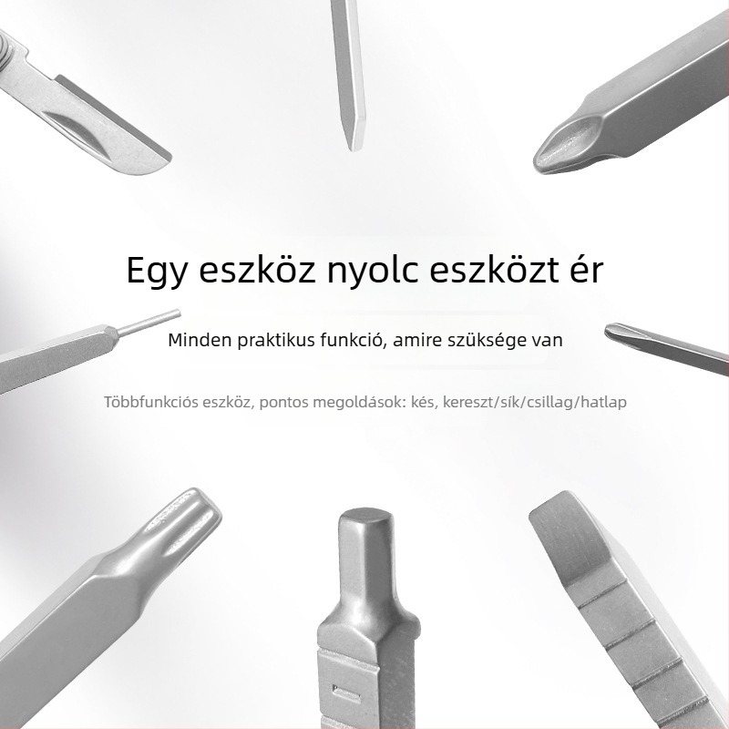 Kamerákhoz készült multifunkcionális szerszámkészlet: csavarhúzó és imbuszkulcs, összecsukható keresztes tripod és szerelési kiegészítők