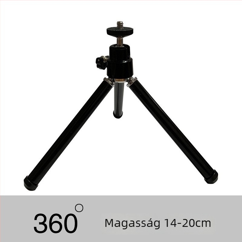 Mini fém asztali telefon-tartó, 2 tagú, teherbírás 2 kg, asztali használathoz, univerzális kompatibilitás