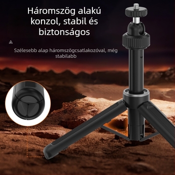 SELIFE Mini Selfie Stick Tripod Insta360X5 / DJI Akció Kamerákhoz, 5 részes, alumíniumötvözet + műanyag, teherbírás 500 g, tömeg 110 g