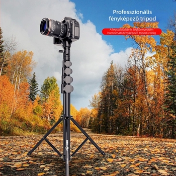 Padlóra álló állvány DSLR és tükrös kamerákhoz – alumínium ötvözet, univerzális, többfunkciós, testreszabható