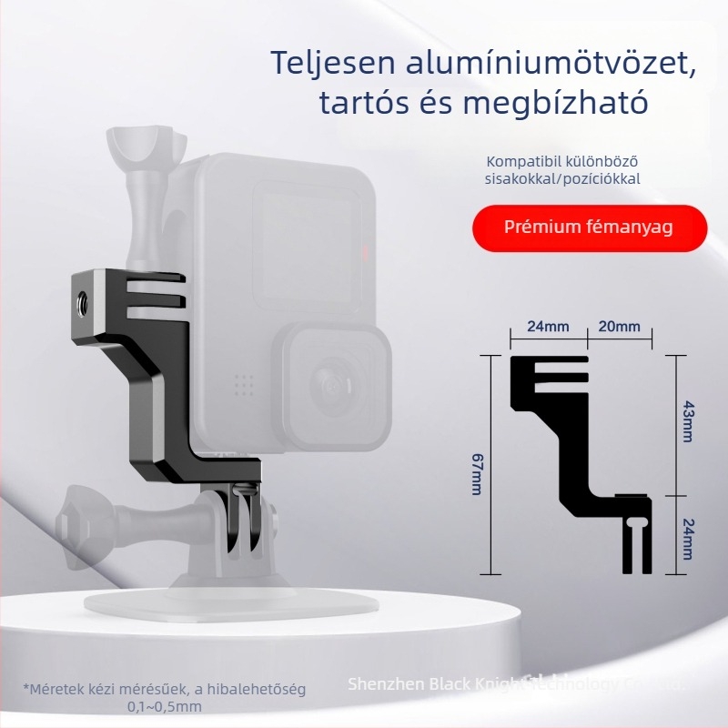 GoPro 9/10/11/12 vertikális adapter - alumínium ötvözetű állványátalakító, Modell AL19