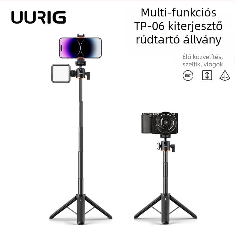 VRIG TP-06 Négy szekciós alumínium állvány gömbfejjel, kibővíthető, teherbírás legfeljebb 2 kg