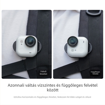 Insta360 GO Ultra hátizsághoz való clip – ABS, krokodil-klip, mágneses gyorskioldó, modell Gu-mj045, OEM/ODM
