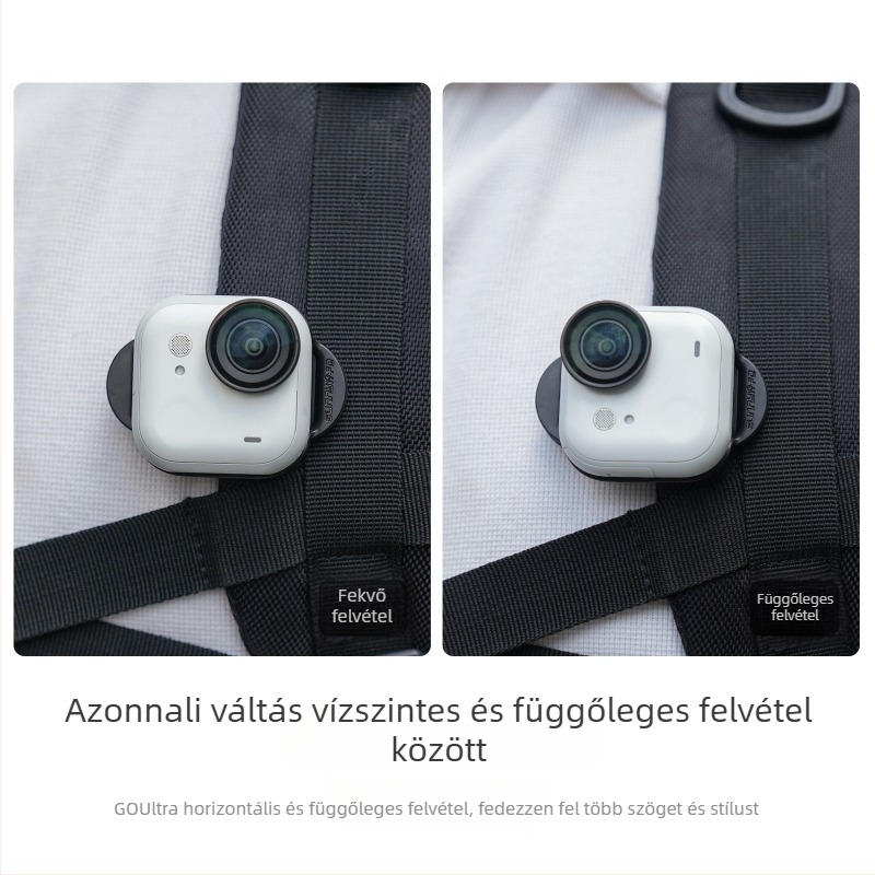 Insta360 GO Ultra hátizsághoz való clip – ABS, krokodil-klip, mágneses gyorskioldó, modell Gu-mj045, OEM/ODM
