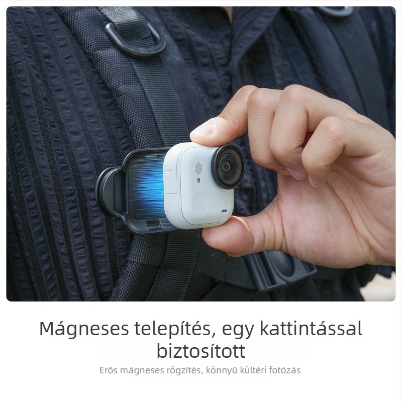 Insta360 GO Ultra hátizsághoz való clip – ABS, krokodil-klip, mágneses gyorskioldó, modell Gu-mj045, OEM/ODM