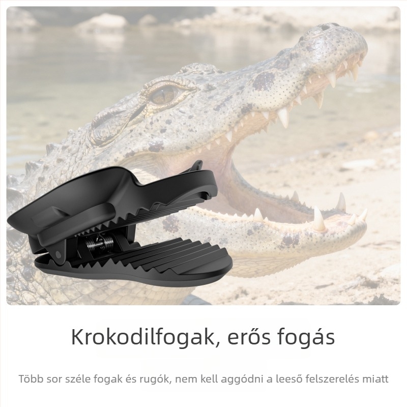 Insta360 GO Ultra hátizsághoz való clip – ABS, krokodil-klip, mágneses gyorskioldó, modell Gu-mj045, OEM/ODM