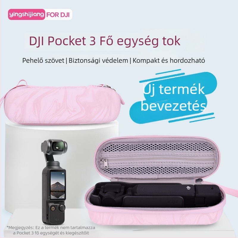 Shadow Craftsman DJI Pocket 3/2 Tároló Tok – PU külső, puha szőrös bélés, Kapacitás: Pocket kamera + védőtok, Kompatibilis a DJI Pocket 3/2, Súly: 192 g