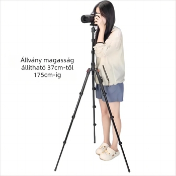 Yunteng 180 állvány gömbfejjel, alumíniumötvözet, 4 rész, teherbírás 3 kg, kompatibil Sony ZV-1 és ZV-E10