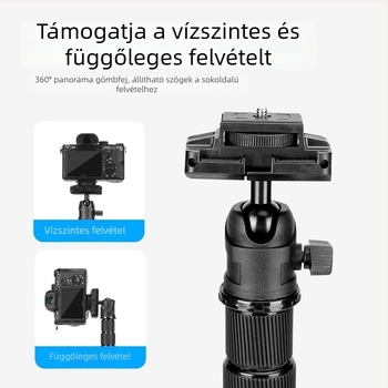 Yunteng 180 állvány gömbfejjel, alumíniumötvözet, 4 rész, teherbírás 3 kg, kompatibil Sony ZV-1 és ZV-E10