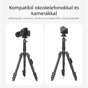 Yunteng 180 állvány gömbfejjel, alumíniumötvözet, 4 rész, teherbírás 3 kg, kompatibil Sony ZV-1 és ZV-E10